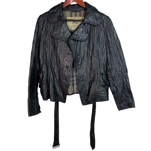 Burberry Jackets & Blazers - Vintage Burberry Leather Jacket